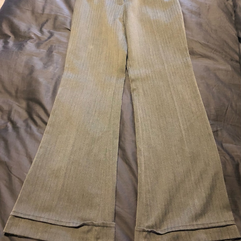 Gray work pants